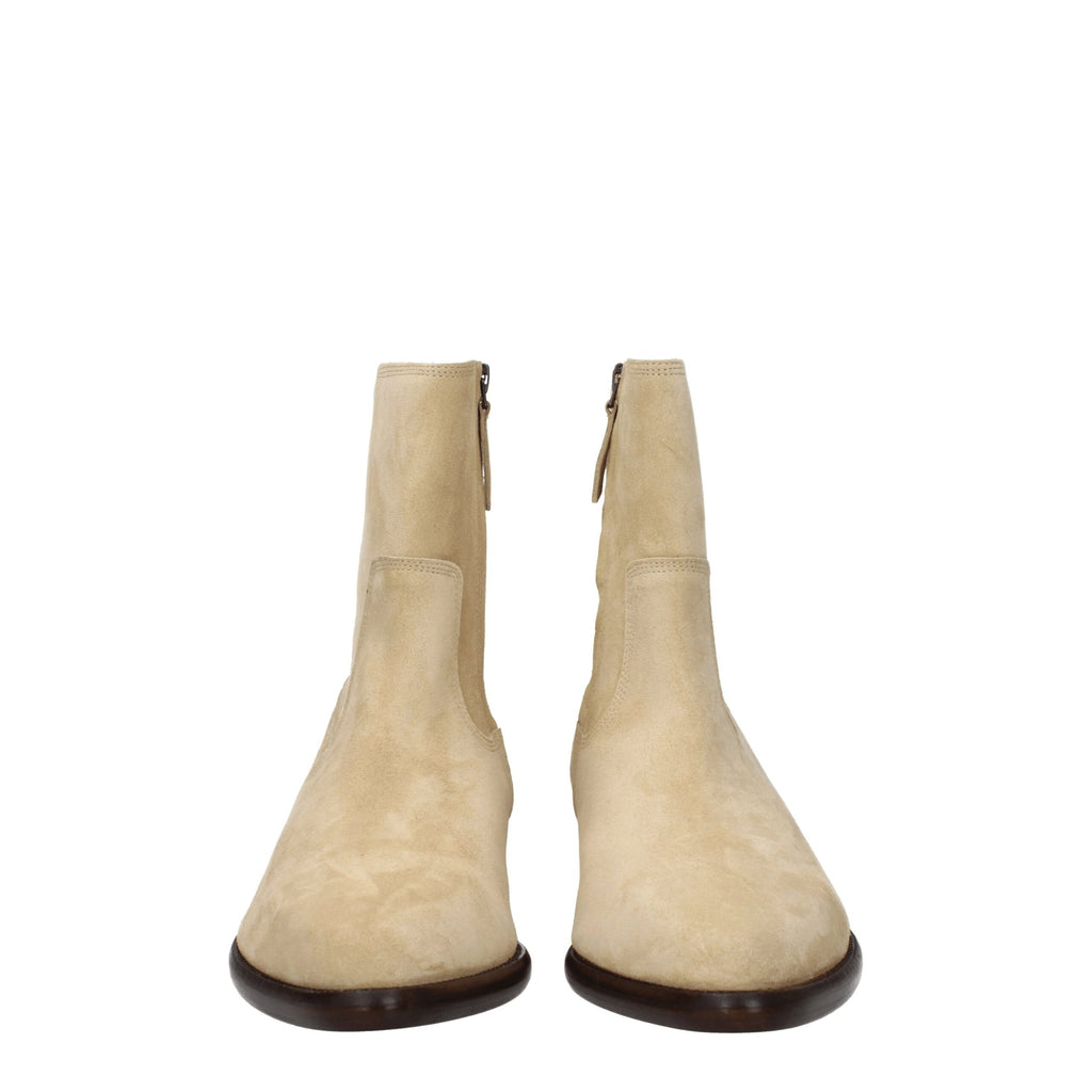 Isabel Marant Beige Leather Ankle Boots