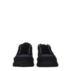 Jil Sander Black Fabric Platform Sneakers