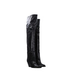 Isabel Marant Black Leather Over The Knee