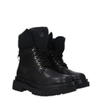 Versace Jeans Black Polyethylene Ankle Boots