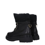Versace Jeans Black Polyethylene Ankle Boots