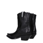 Premiata Black Leather Ankle Boots
