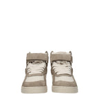 Palm Angels Beige Leather High Top Sneakers