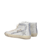 Golden Goose White Leather High Top Sneakers