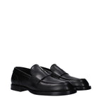 Dolce & Gabbana Black Leather Slip-On Loafers