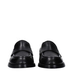 Dolce & Gabbana Black Leather Slip-On Loafers
