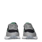 Philippe Model Black Fabric Athletic Sneakers