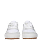 Philippe Model White Leather Low Top Sneakers