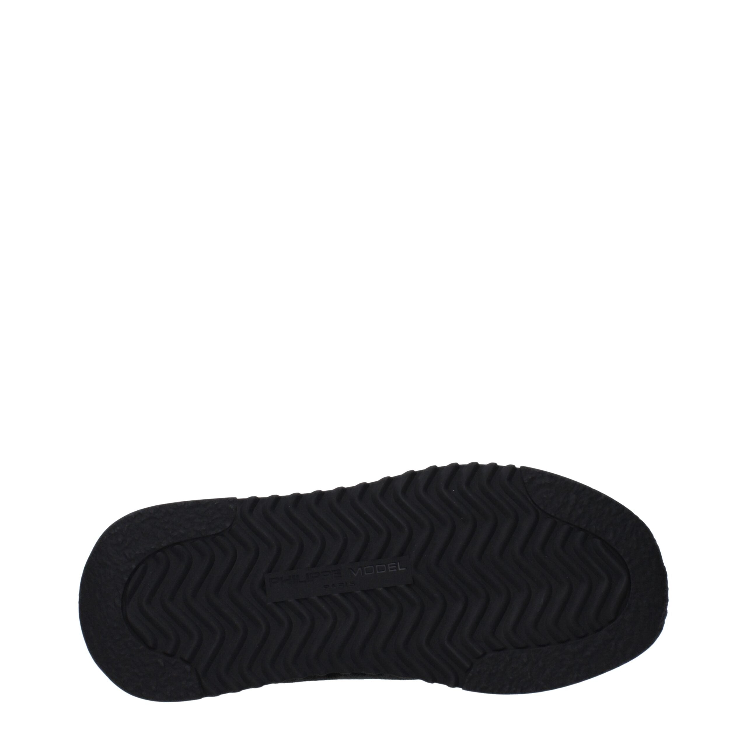 Philippe Model Blue Leather Athletic Sneakers