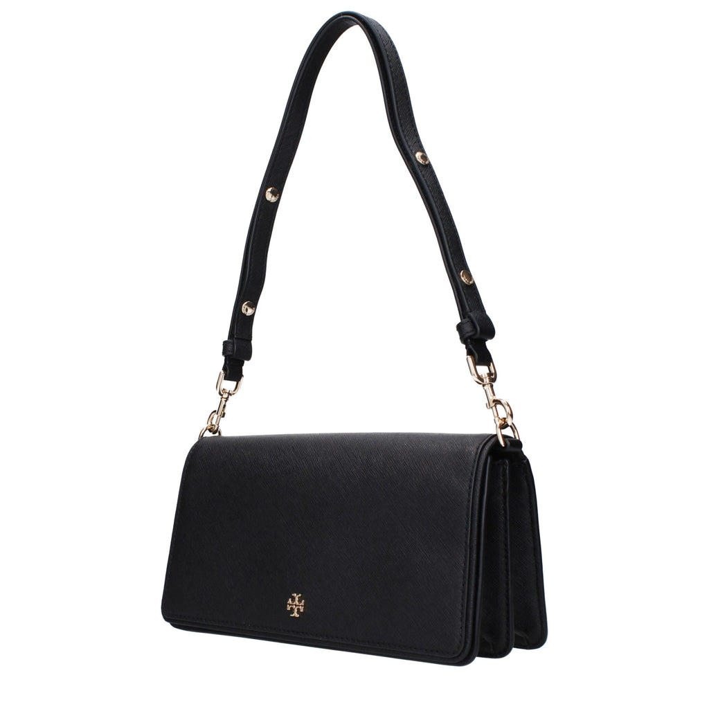 Tory Burch Black Leather Shoulder Bag