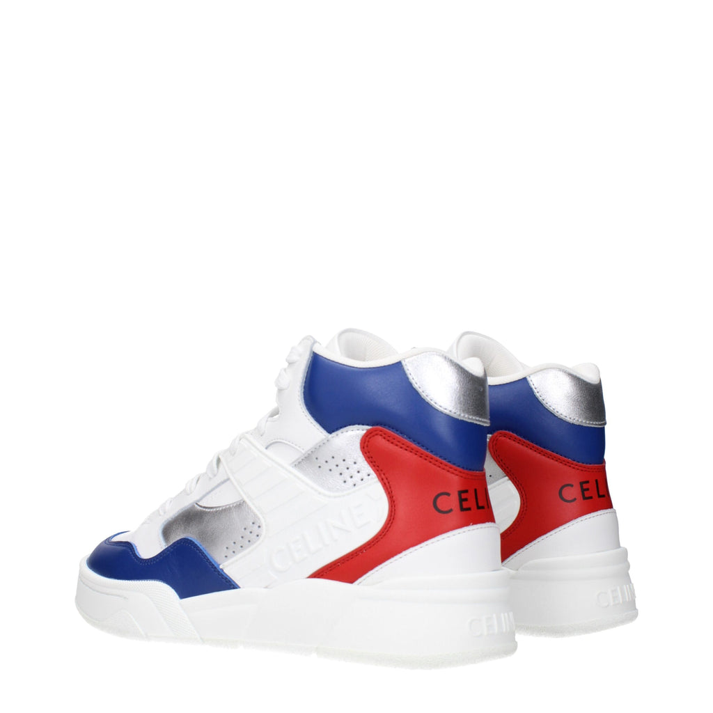 Celine White Leather Athletic Sneakers