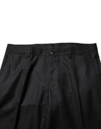 Dolce & Gabbana Black Jacquard Single Breasted 2 Piece Suit