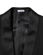 Dolce & Gabbana Black Wool 3 Piece Single Breasted Suit