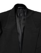 Dolce & Gabbana Black Cotton Single Breasted 2 Piece Suit