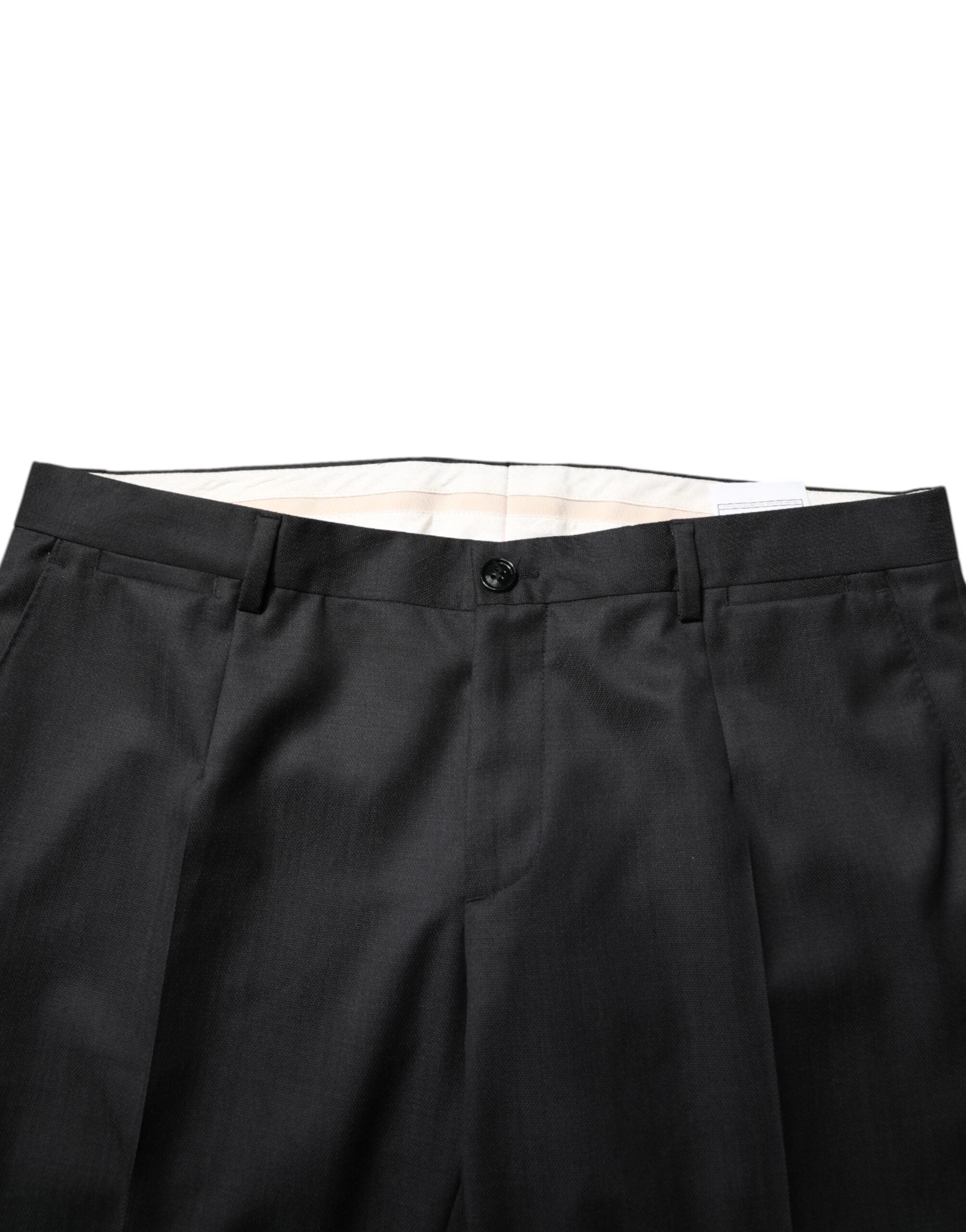 Dolce & Gabbana Dark Gray Wool Single Breasted 2 Piece Suit