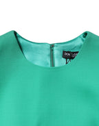 Dolce & Gabbana Green Sleeveless Bodycon A-line Mini Dress