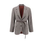 Brunello Cucinelli Brown Wool Blazer