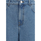 Rohe Blue Cotton Relaxed Fit Jeans