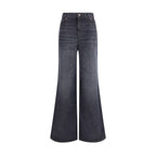 Chloé Black Cotton Flared Jeans