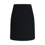 Chloé Black Wool Midi Skirt