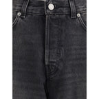 Haikure Black Cotton Relaxed Fit Jeans