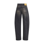 Haikure Black Cotton Relaxed Fit Jeans