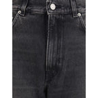 Haikure Black Cotton Relaxed Fit Jeans
