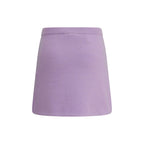 Self-Portrait Purple Viscose Mini Skirt