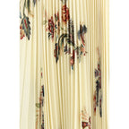 Etro Yellow Polyester Midi Skirt