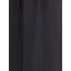 The Row Black Cotton Midi Skirt