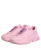 Dolce & Gabbana Pink Leather Daymaster Low Top Sneakers Shoes