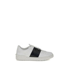 Valentino Garavani White Calf Leather Bos Taurus Low Top Sneakers