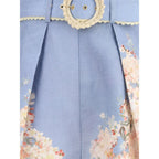 Zimmermann Light Blue Linen Bermuda Shorts