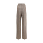 Rohe Beige Fleece Wool Casual Pants