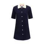 Thom Browne Blue Cotton Casual Dress
