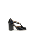 Margiela Black Calf Leather Bos Taurus High Heel Pumps