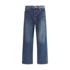 Sacai Blue Cotton Jeans Denim