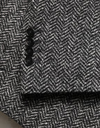 Dolce & Gabbana Black White Double Breasted Men Suit Blazer