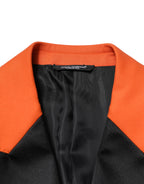 Dolce & Gabbana Orange SICILIA Double Breasted Coat Blazer