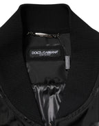 Dolce & Gabbana Black Cargo Windbraker Logo Mania Jacket