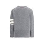 Thom Browne Gray Fleece Wool Sweatshirt
