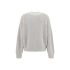 Brunello Cucinelli White Cashmere Cardigan