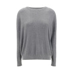 Brunello Cucinelli Gray Cotton Sweatshirt