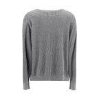 Brunello Cucinelli Gray Cotton Sweatshirt