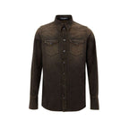 Dolce & Gabbana Brown Denim Shirt