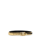 Dolce & Gabbana Gold Leather Regular Belt