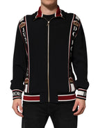 Dolce & Gabbana Black DG King Full Zip Sweatshirt  Sweater