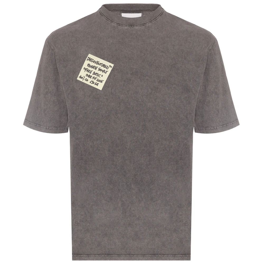 Diego Venturino Gray Cotton T-Shirt