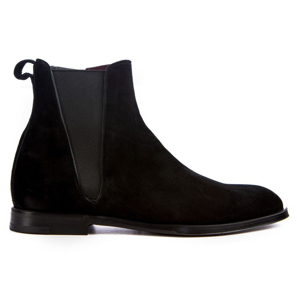 Dolce & Gabbana Black Calfskin Men Ankle Boot