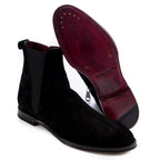 Dolce & Gabbana Black Calfskin Men Ankle Boot